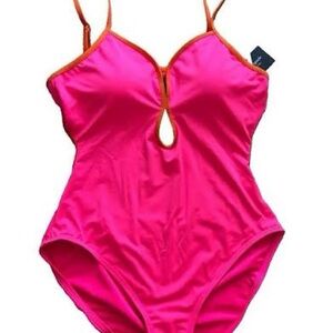 Kate Spade Pink and Orange One Piece Swimsuit
